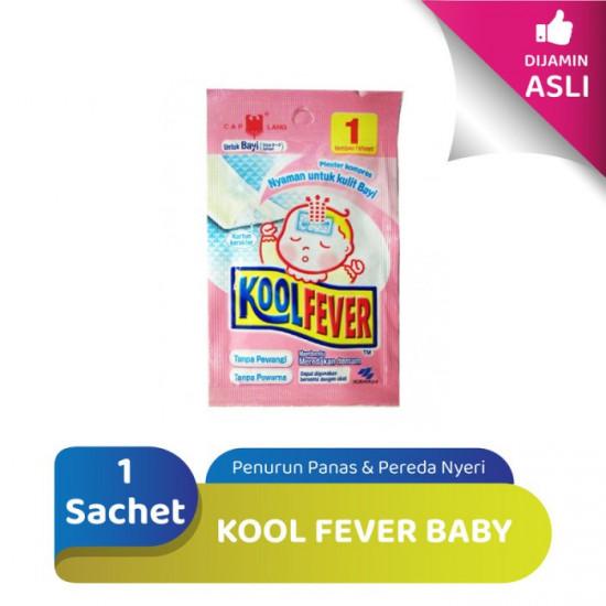 Kool Fever Baby Kompres Penurun Panas & Pereda Nyeri (1 Sachet)